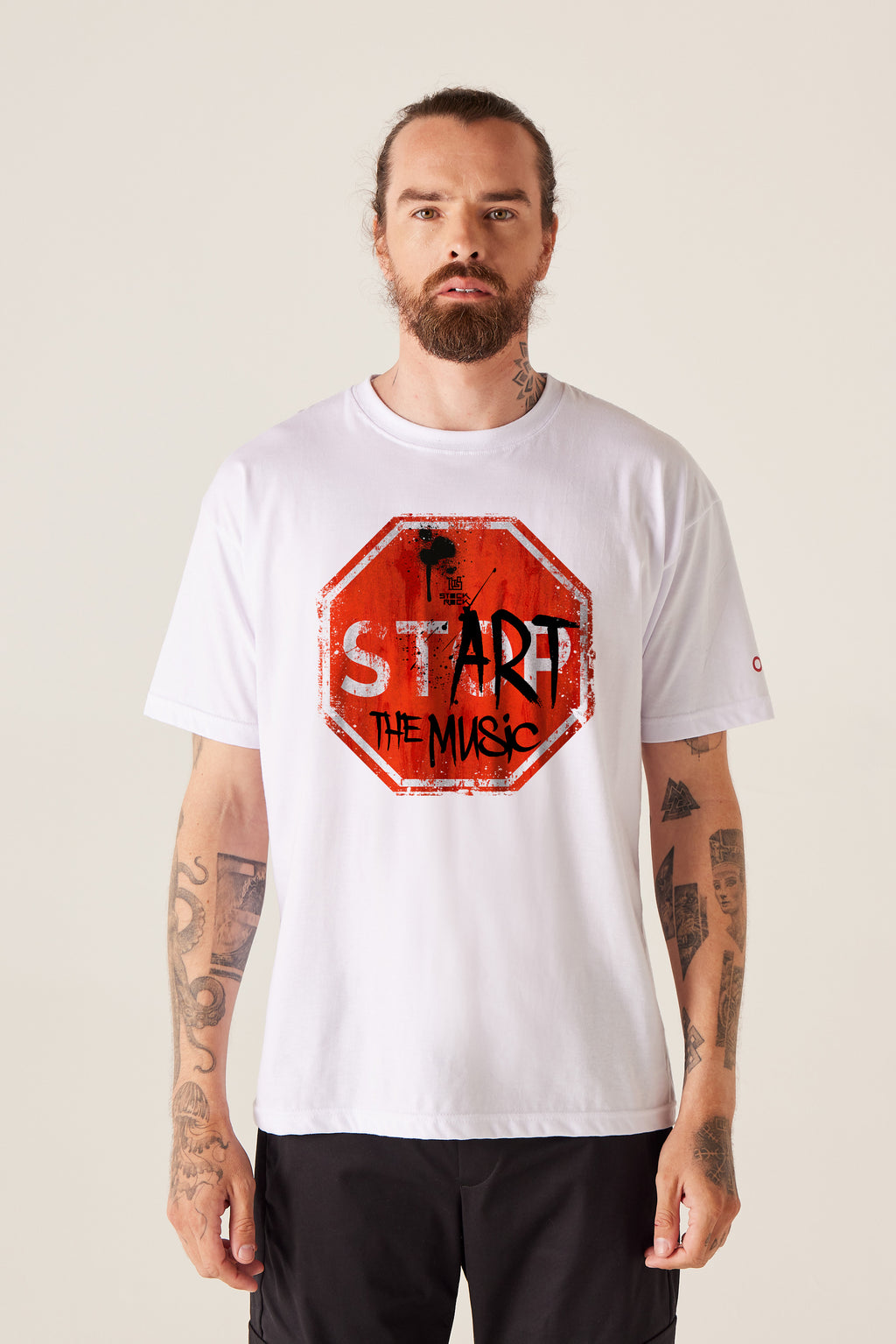 Camiseta Tradicional Masculina ⁠⁠Start The Music