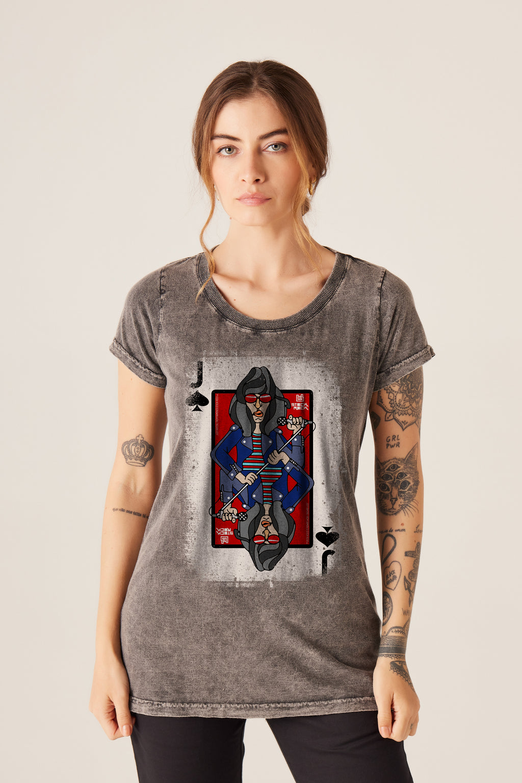 Camiseta Feminina  ⁠Joey Ramone