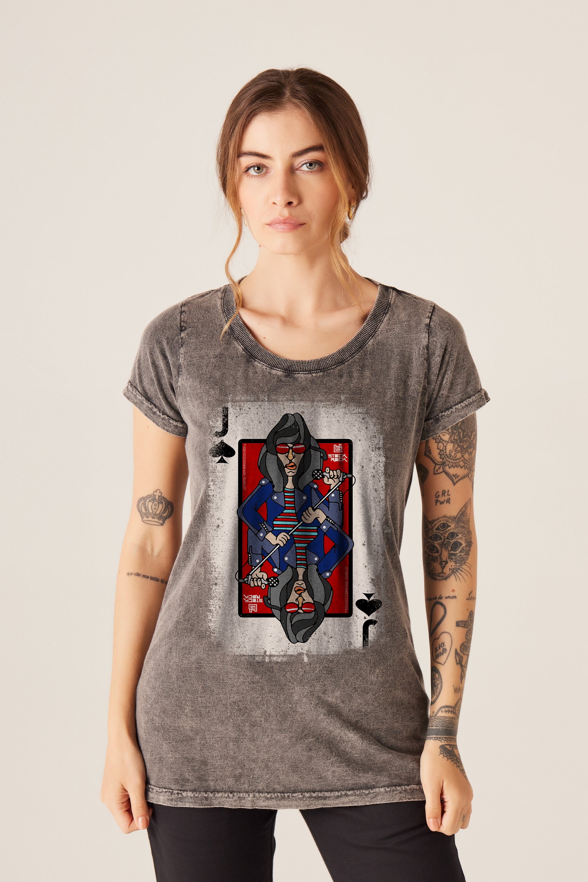 Camiseta Feminina  ⁠Joey Ramone