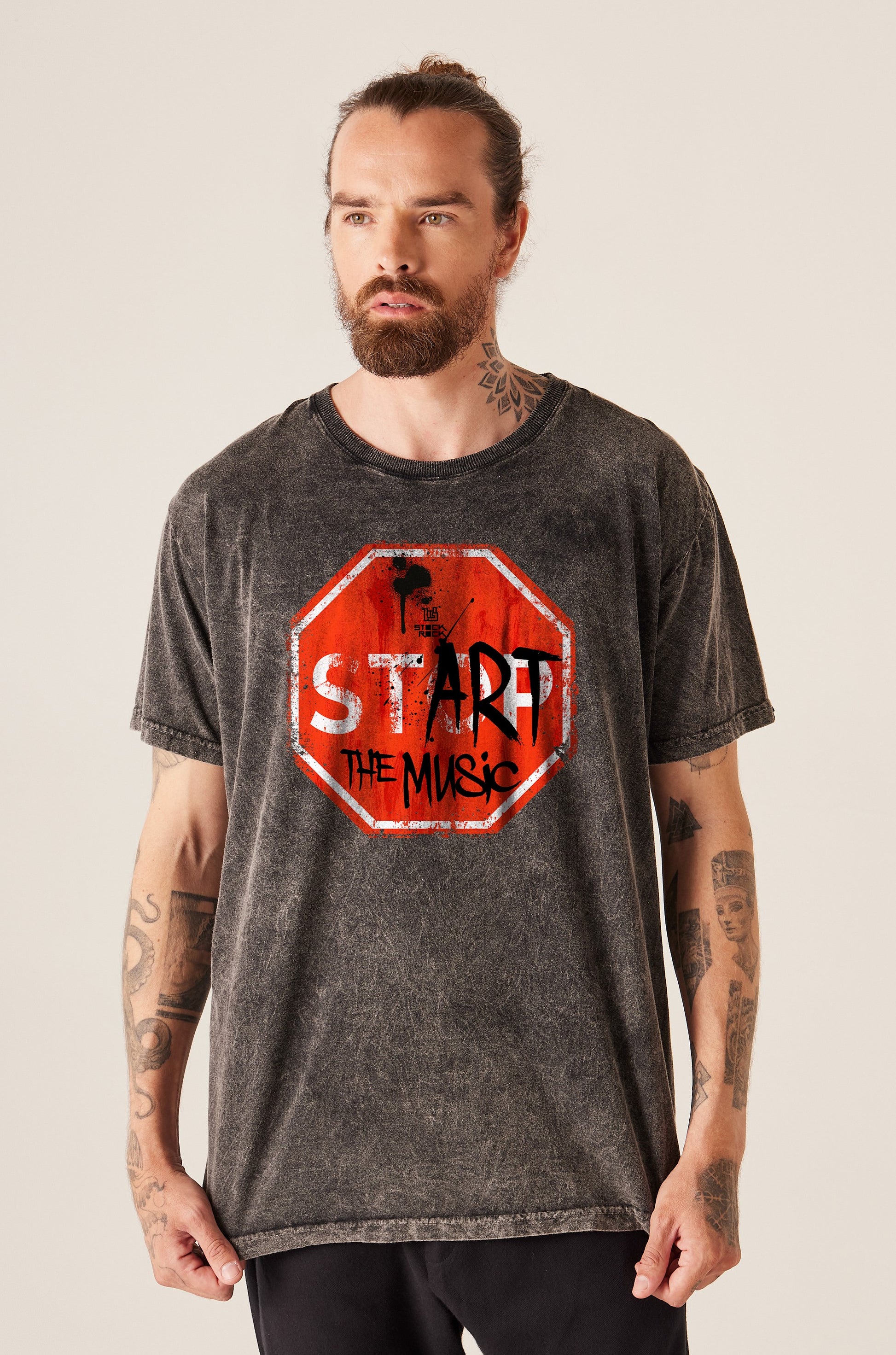 Camiseta Tradicional Masculina ⁠⁠Start The Music
