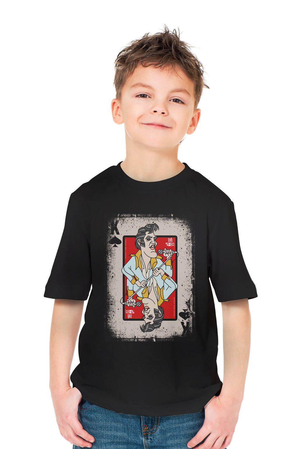 Camiseta Infantil Baralho The King