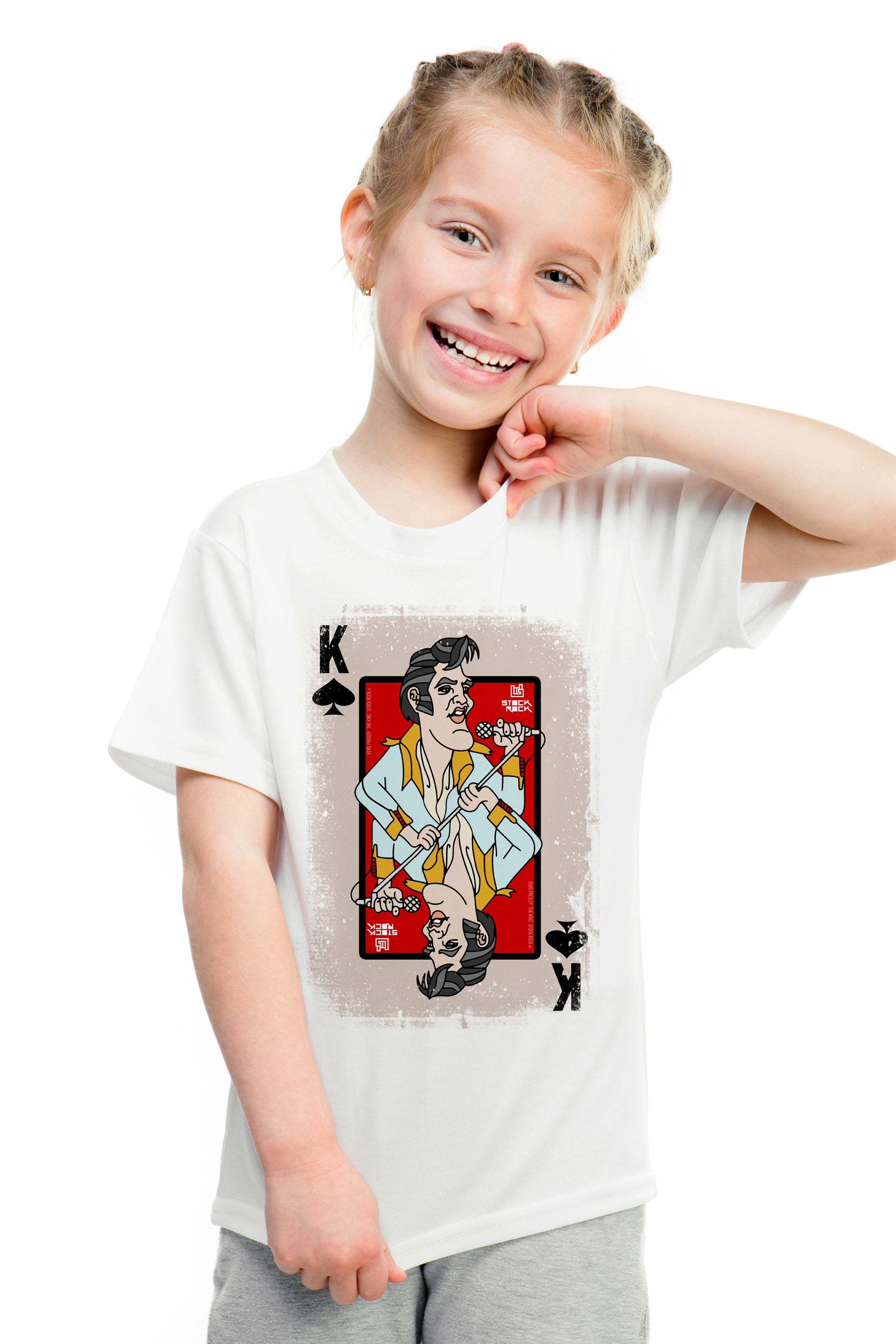 Camiseta Infantil Baralho The King