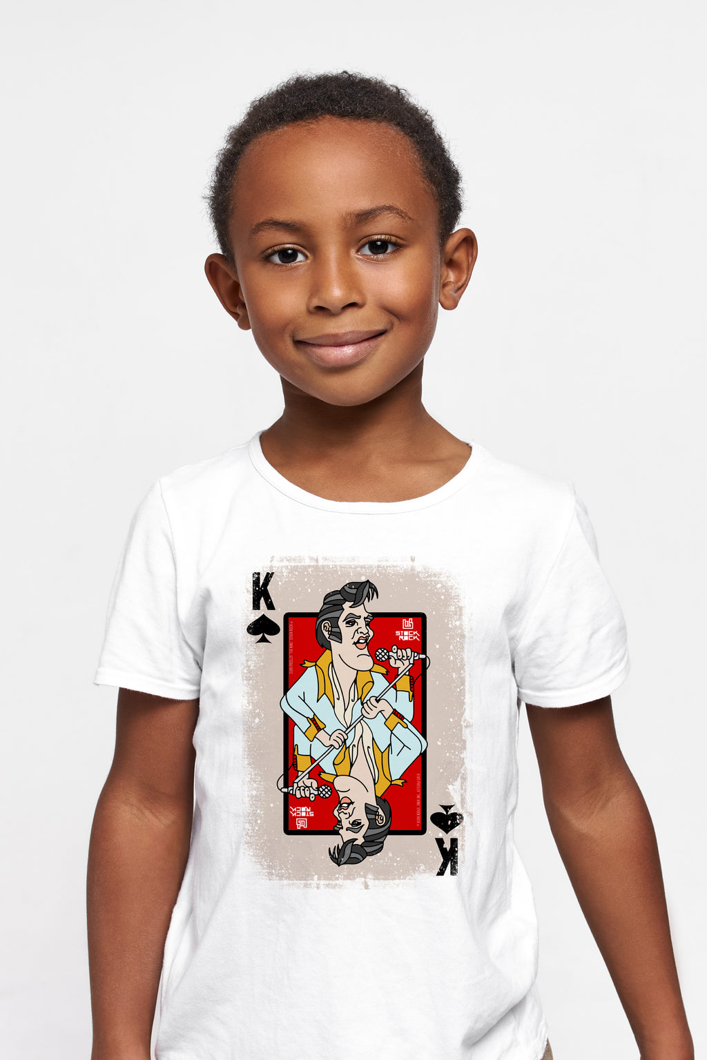 Camiseta Infantil Baralho The King