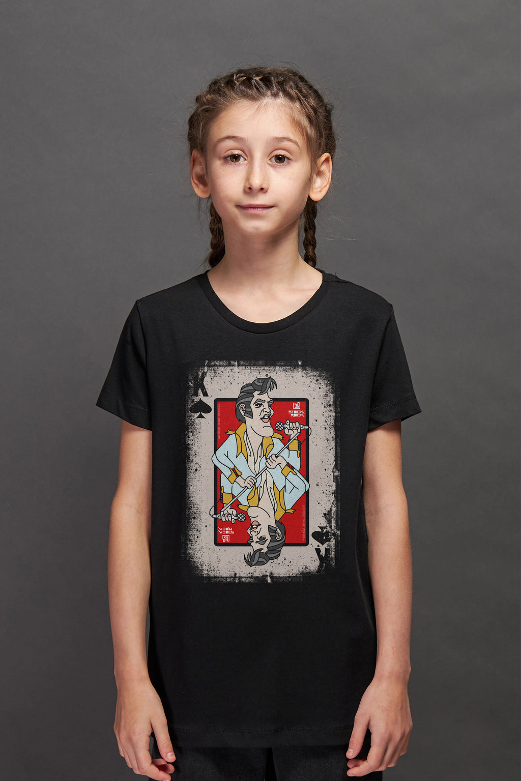 Camiseta Infantil Baralho The King