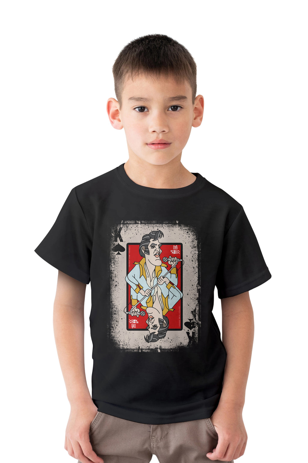 Camiseta Infantil Baralho The King
