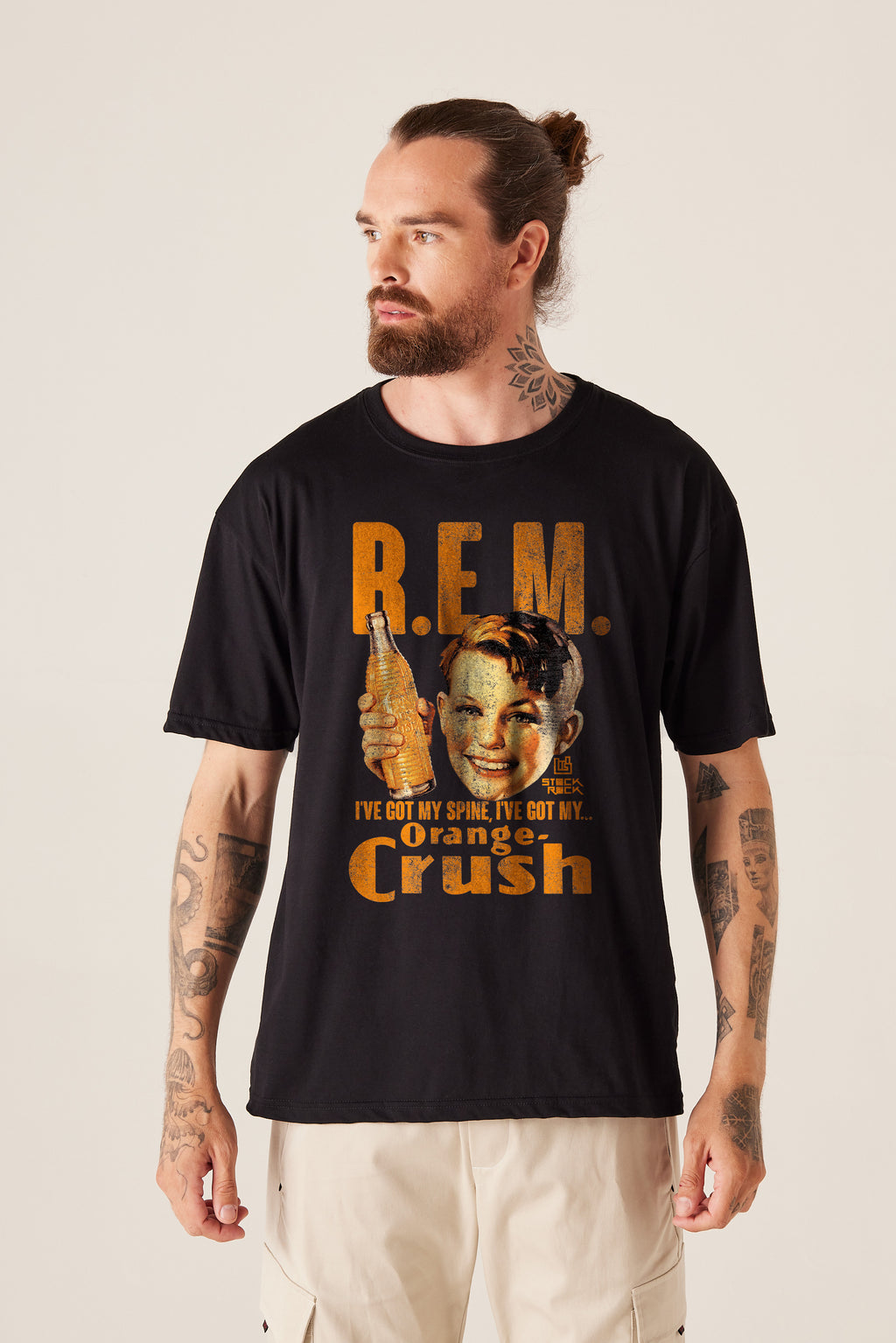 Camiseta Tradicional Masculina ⁠⁠Orange Crush