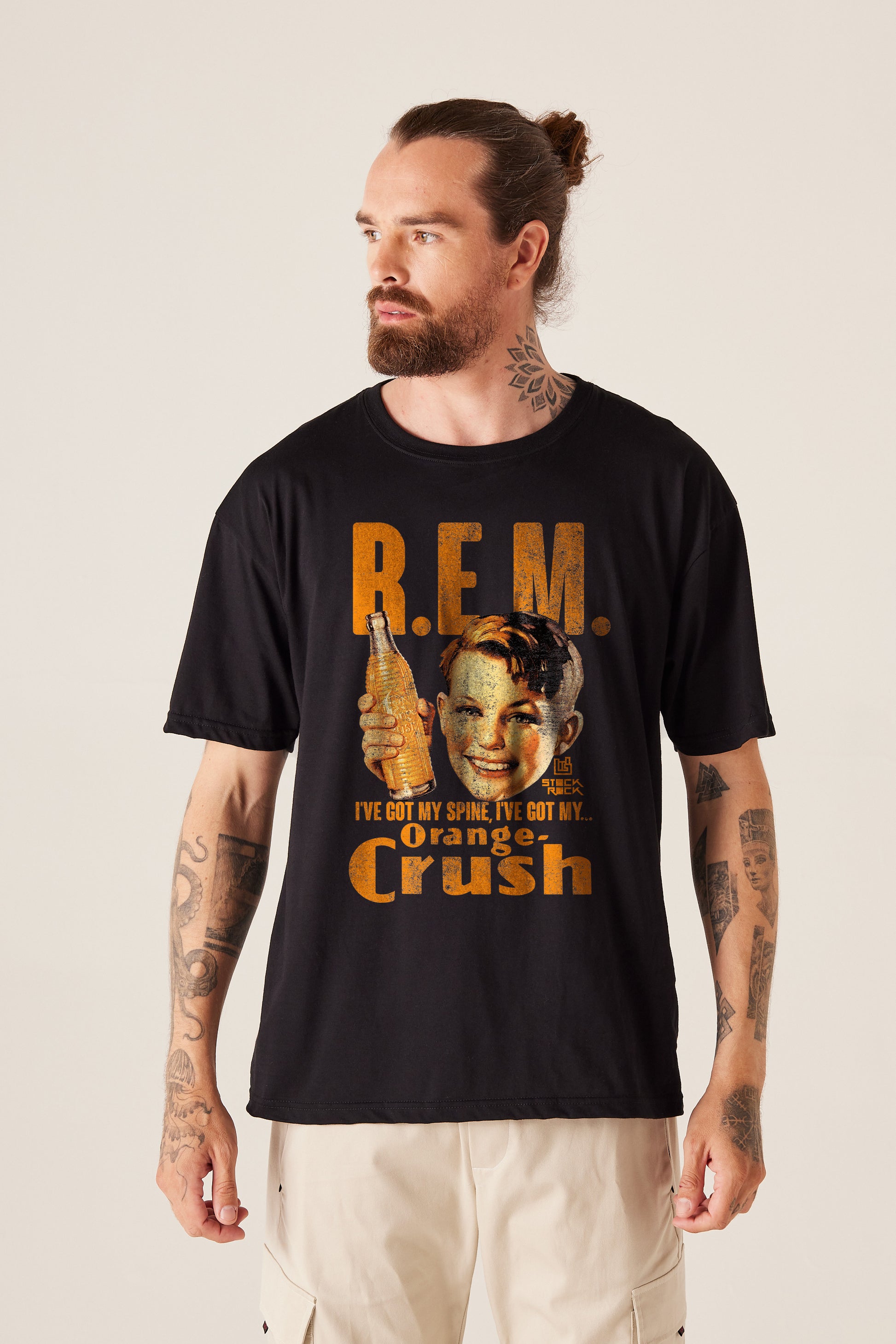 Camiseta Tradicional Masculina ⁠⁠Orange Crush